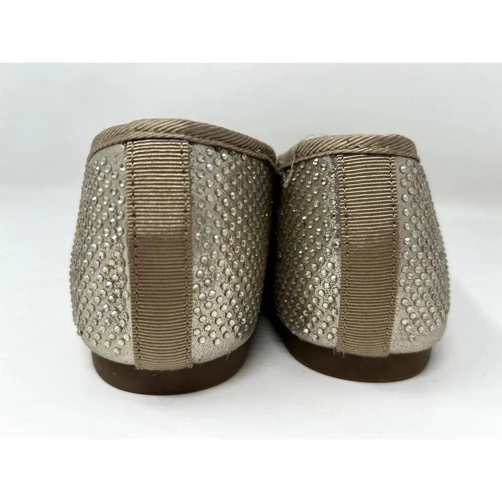 Charter Club Women Slip On Loafers Kimii 2 Size US 8 Wide Platino Bling Bow